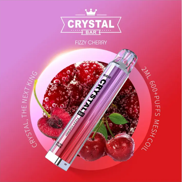 Crystal Bar 600 Einweg Vape - Fizzy Cherry - Authentic-Smoke