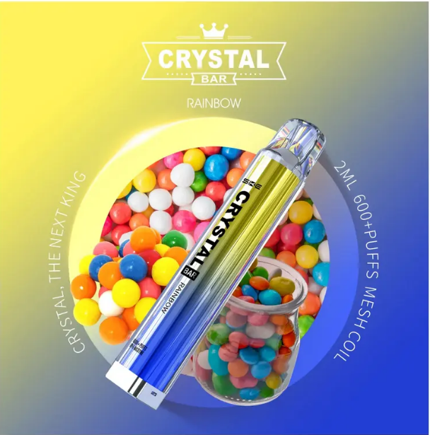 Crystal Bar 600 Einweg Vape - Rainbow - Authentic-Smoke