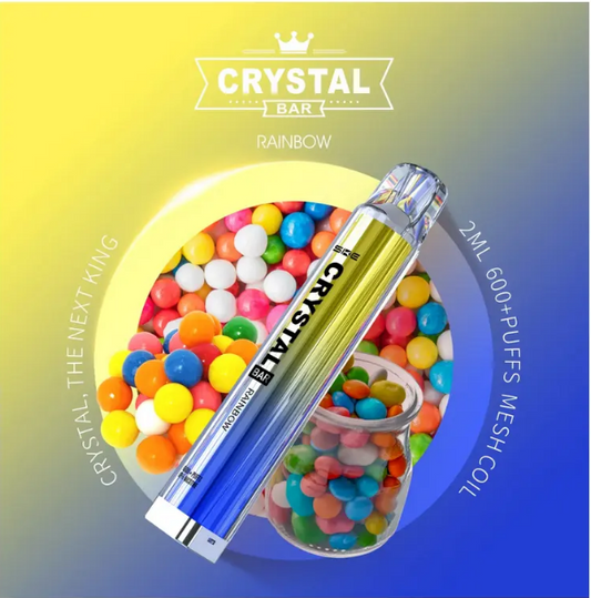 Crystal Bar 600 Einweg Vape - Rainbow - Authentic-Smoke