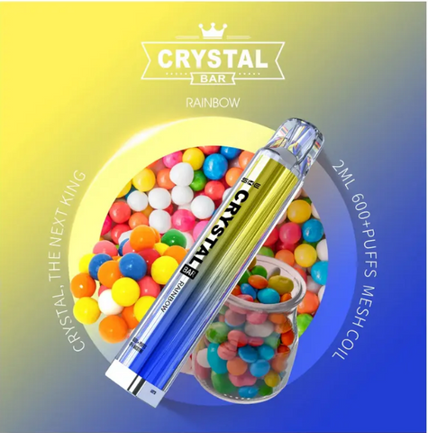 Crystal Bar 600 Einweg Vape - Rainbow