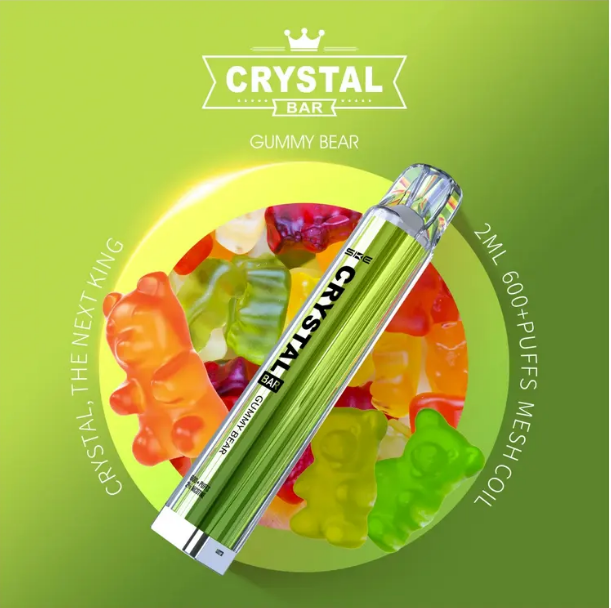 Crystal Bar 600 Einweg Vape - Gummy Bear - Authentic-Smoke