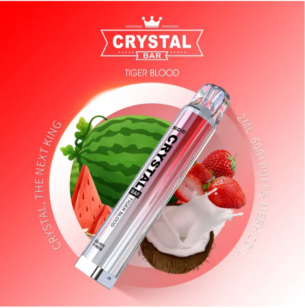 Crystal Bar 600 Einweg Vape - Tiger Blood - Authentic-Smoke