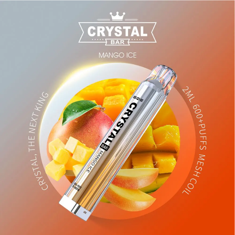 Crystal Bar 600 Einweg Vape - Mango Ice - Authentic-Smoke