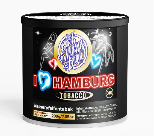 187 Strassenbande Tabak - I Love Hamburg - 200gr. Shisha Tabak - Authentic-Smoke