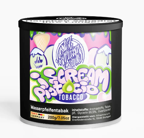 187 Strassenbande Tabak - I Scream Pistacio - 200gr. Shisha Tabak - Authentic-Smoke