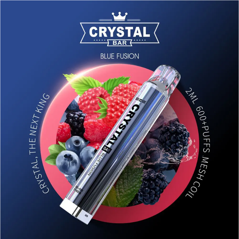 Crystal Bar 600 Einweg Vape - Blue Fusion - Authentic-Smoke