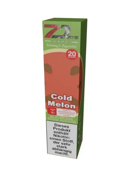 7Days Einweg Vape - Cold Melon - Authentic-Smoke