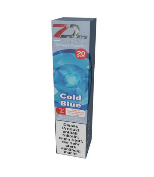 7Days Einweg Vape - Cold Blue - Authentic-Smoke