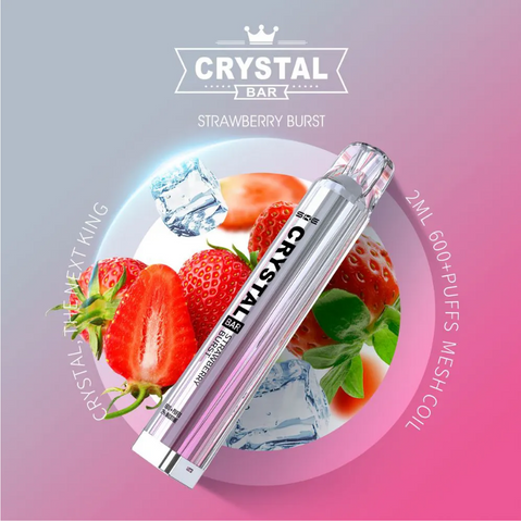 Crystal Bar 600 Einweg Vape - Strawberry Burst