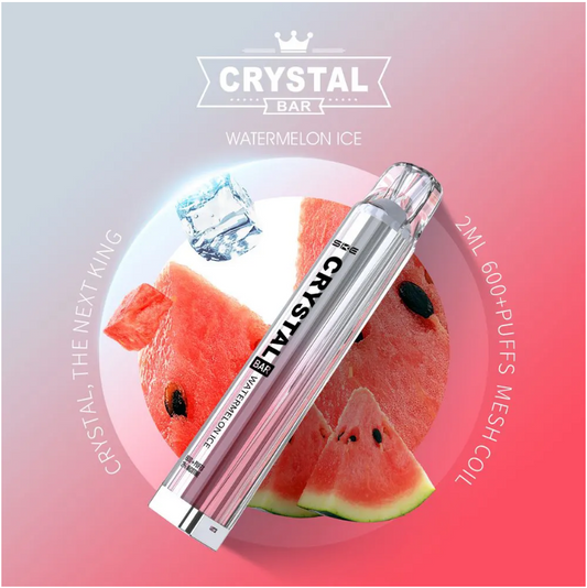 Crystal Bar 600 Einweg Vape - Watermelon Ice - Authentic-Smoke