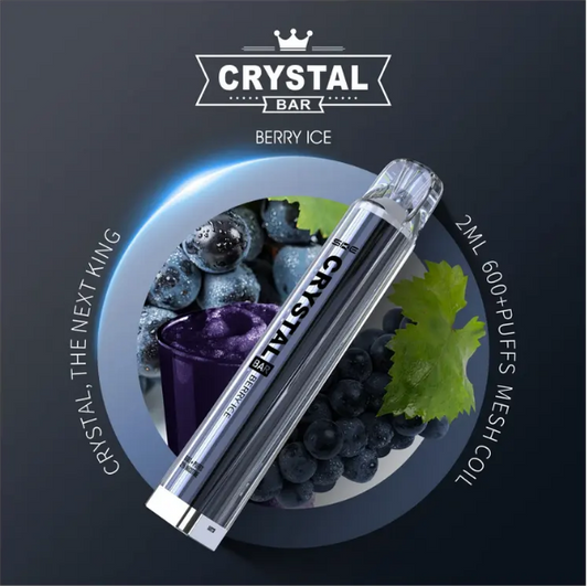 Crystal Bar 600 Einweg Vape - Berry Ice - Authentic-Smoke