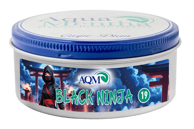 Aqua Mentha Tabak - Black Ninja - 200gr. Shisha Tabak - Authentic-Smoke