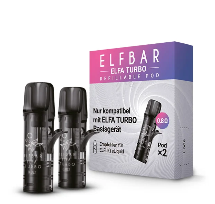 ELFBAR ELFA Refillable Pod Turbo 2er Pack (Leer Pod) - Authentic-Smoke