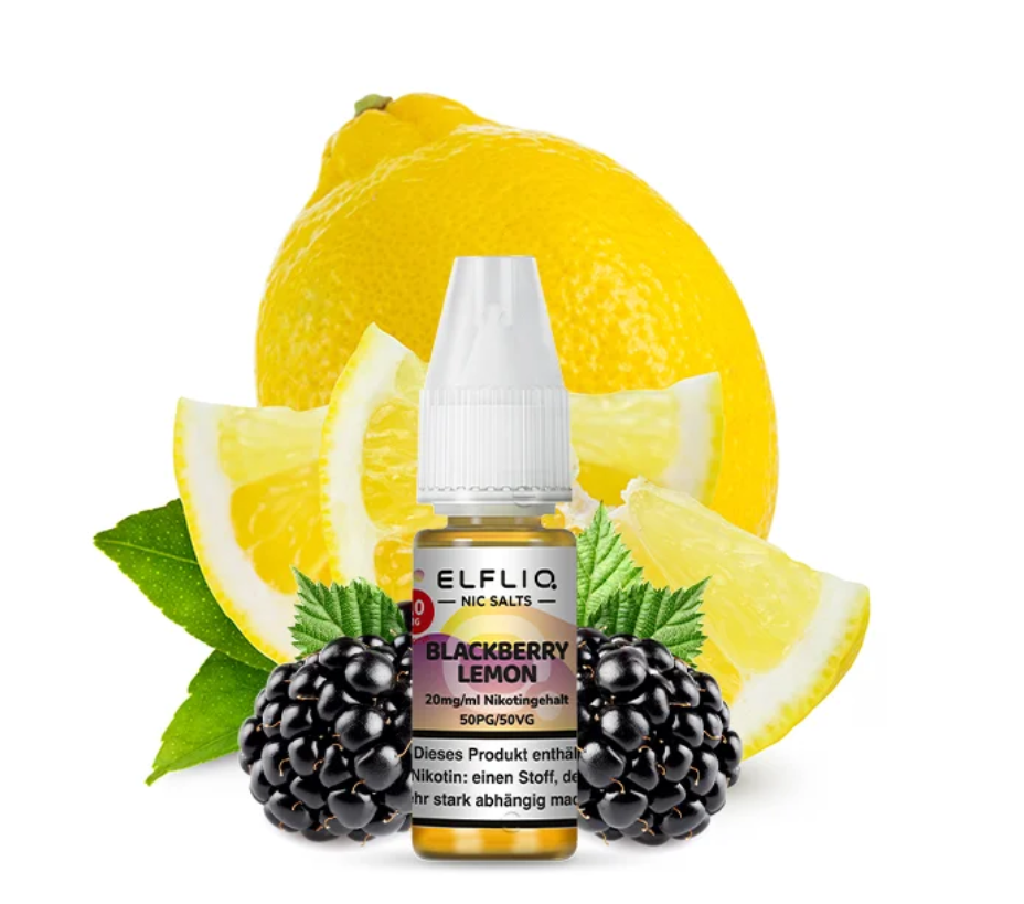 Elfliq by Elf Bar Liquid 20 mg/ml - Blackberry Lemon - Authentic-Smoke