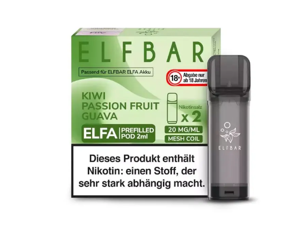 Elfa Pod System Prefilled Pod - Kiwi Passion Fruit Guava - Authentic-Smoke