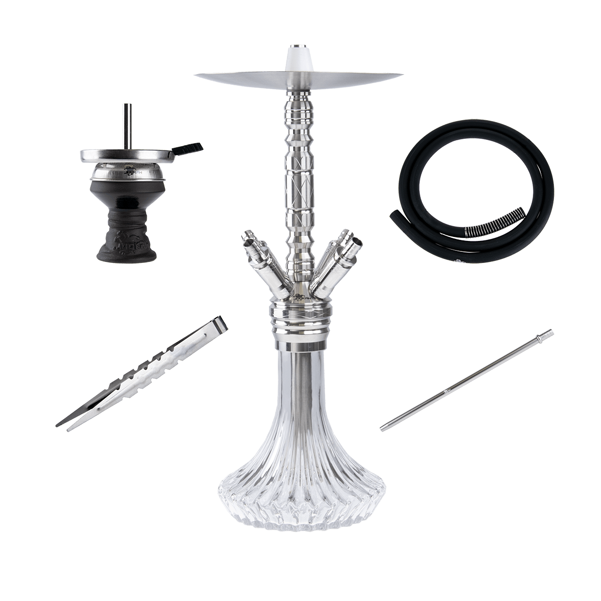 Jookah Edelstahl Shisha - Four of a Kind #4 MEDIUM - Authentic-Smoke