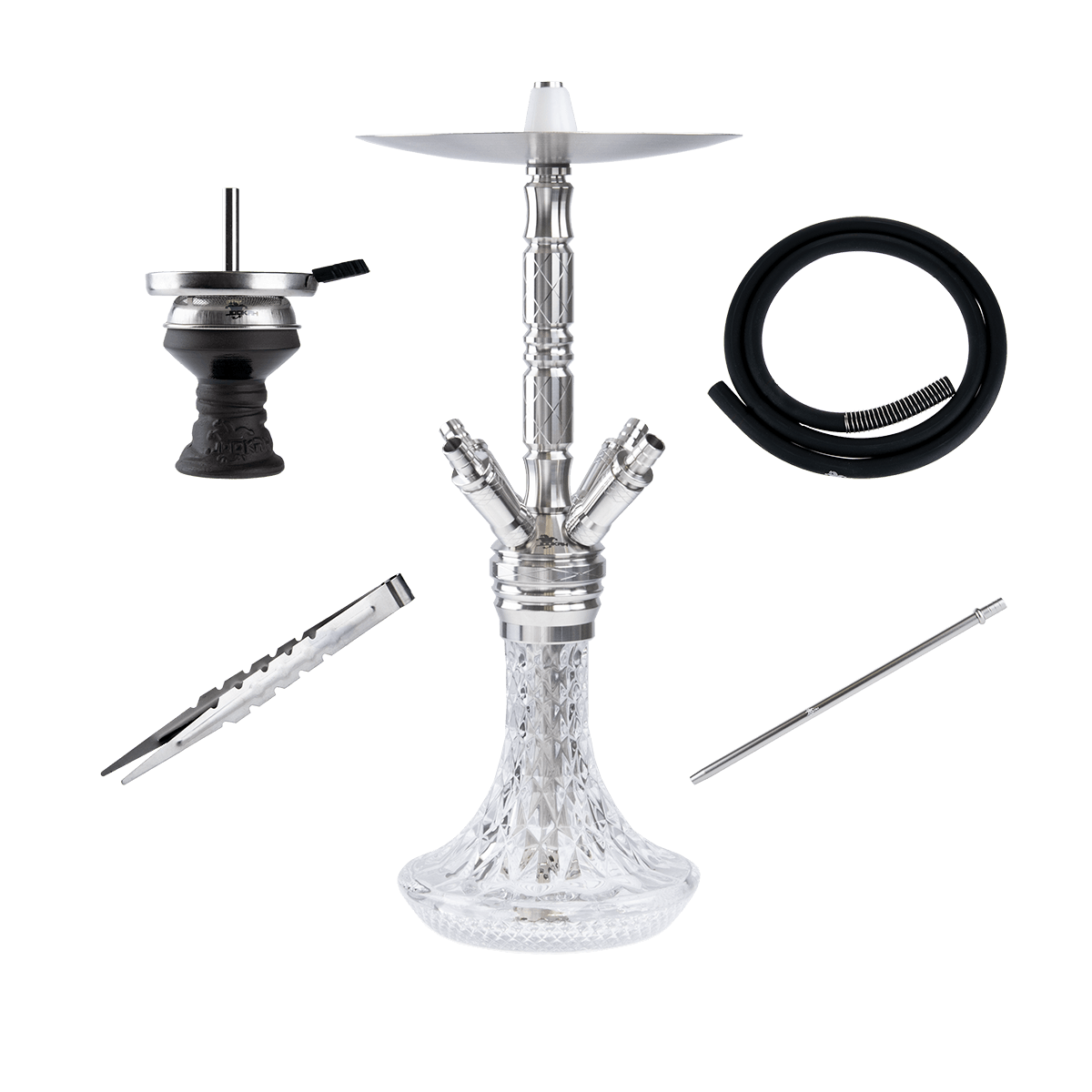 Jookah Edelstahl Shisha - Four of a Kind #2 MEDIUM - Authentic-Smoke