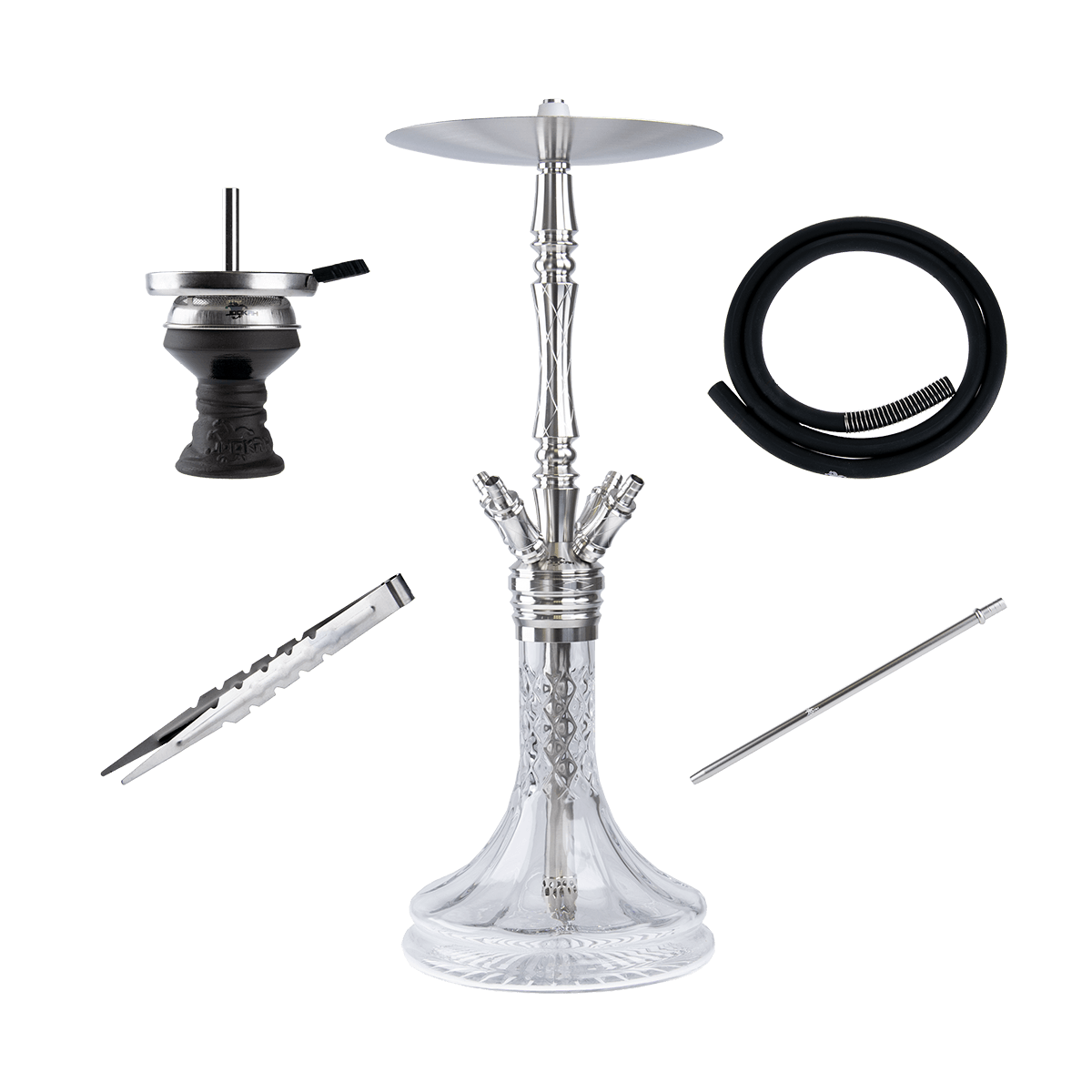 Jookah Edelstahl Shisha - Four of a Kind #5 BIG - Authentic-Smoke