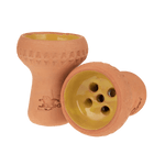 Jookah - Tonkopf Glasiert Handgemacht Gelb