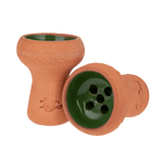 Jookah - Tonkopf Glasiert Handgemacht Grün