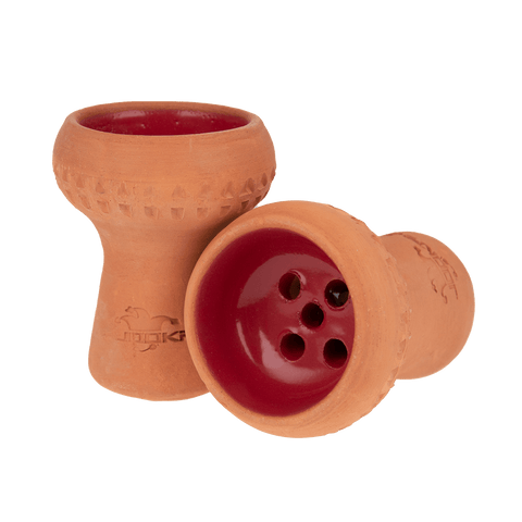 Jookah - Tonkopf Glasiert Handgemacht Rot